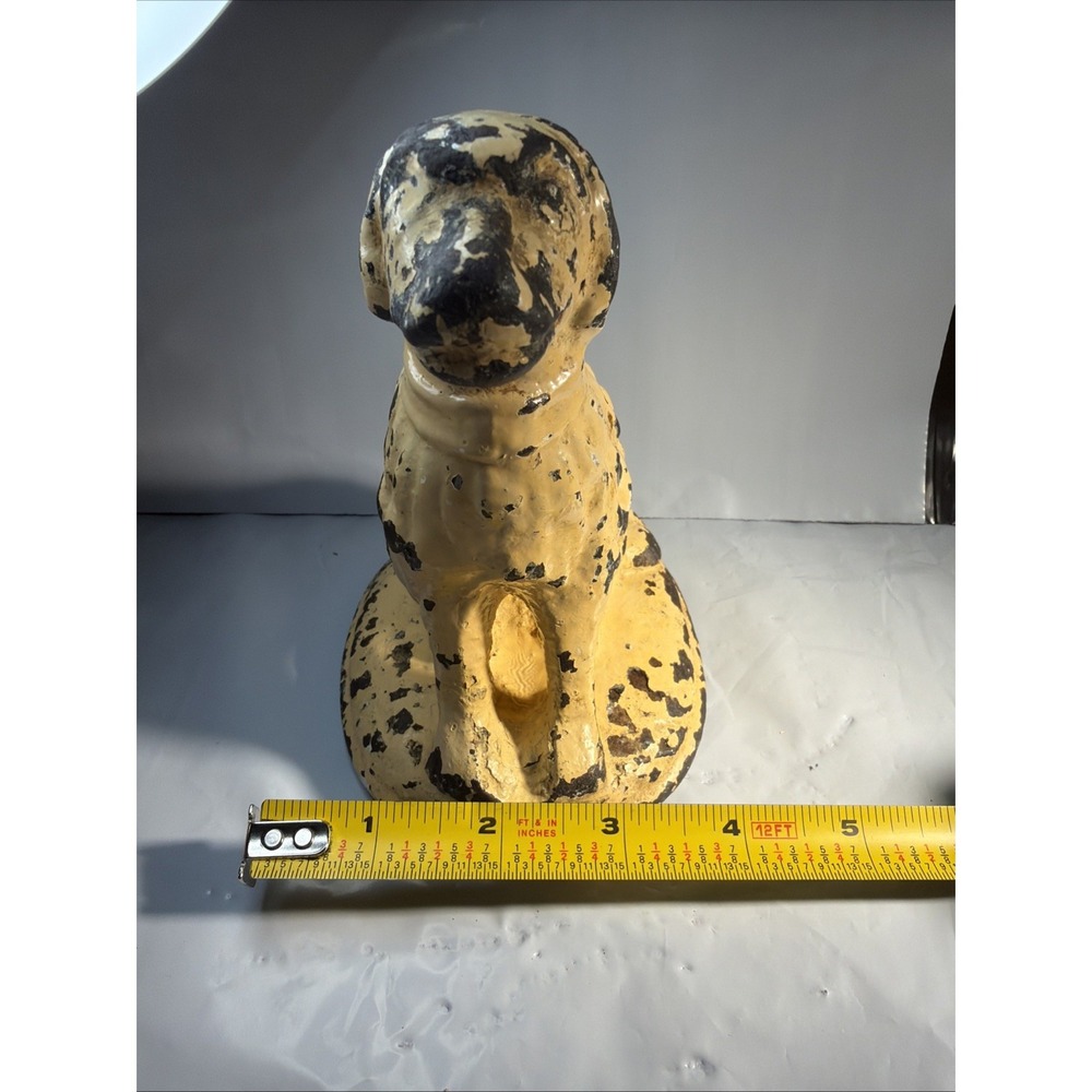 Antique Hubley Cast Iron Seated Pointer Dog Paperweight Figurine Doorstop 6" - Picture 16 of 16